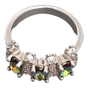💍NEW‎ & BEAUTIFUL💍 Mystic Topaz Silver Ring Size 9
